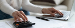 Close,Up,Of,Woman,Busy,Paying,Bills,Online,On,Computer