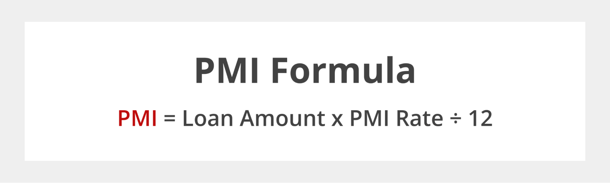 PMI Formula